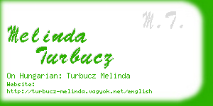 melinda turbucz business card